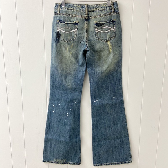 Revolt distressed bootcut jeans, distressed denim, bootcut jeans - Picture 8 of 11